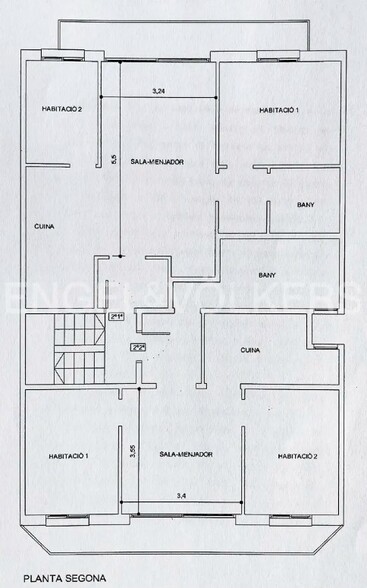 Edificio residencial en Sant Pere de Ribes, Barcelona en venta - Plano de planta tipo - Imagen 2 de 4