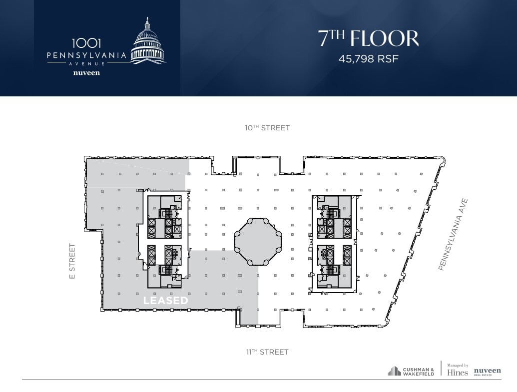 1001 Pennsylvania Ave NW, Washington, DC en alquiler Plano de la planta- Imagen 1 de 1