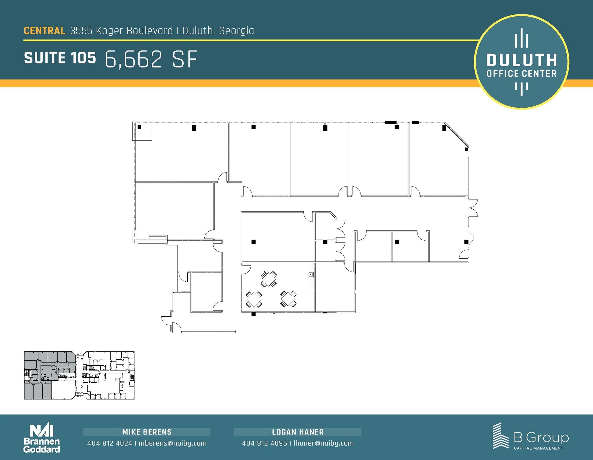 3505 Koger Blvd, Duluth, GA en alquiler Plano de la planta- Imagen 1 de 1