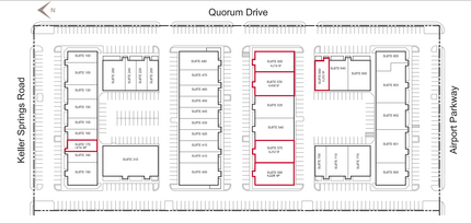 4950 Keller Springs Rd, Addison, TX en alquiler Plano de la planta- Imagen 2 de 2