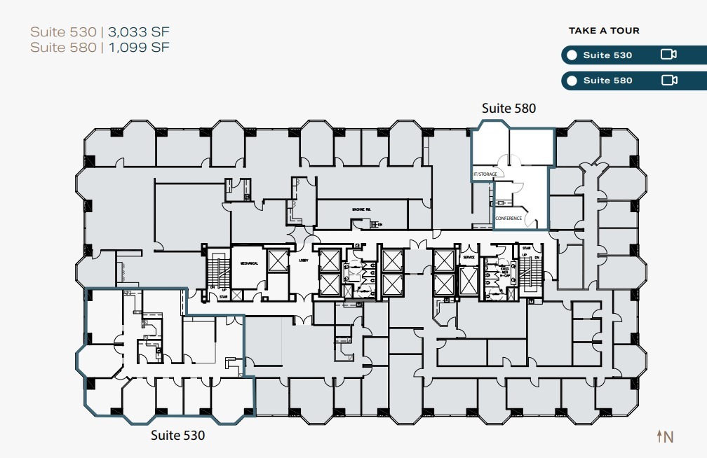 550 W C St, San Diego, CA en alquiler Plano de la planta- Imagen 1 de 2