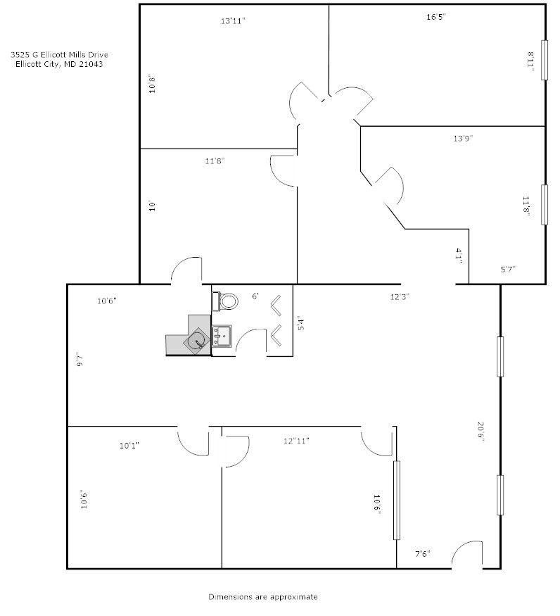 3525 Ellicott Mills Dr, Ellicott City, MD en alquiler Plano de la planta- Imagen 1 de 3