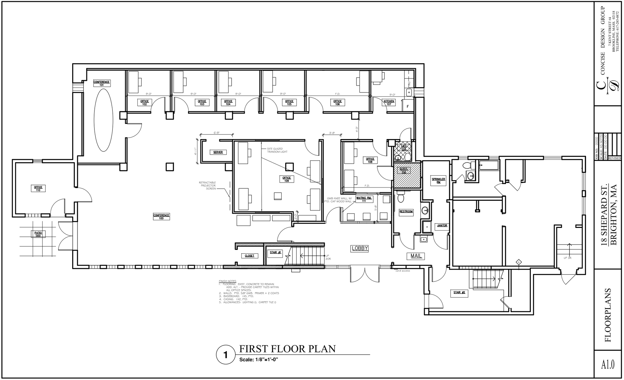 18 Shepard St, Brighton, MA en alquiler Plano de la planta- Imagen 1 de 1