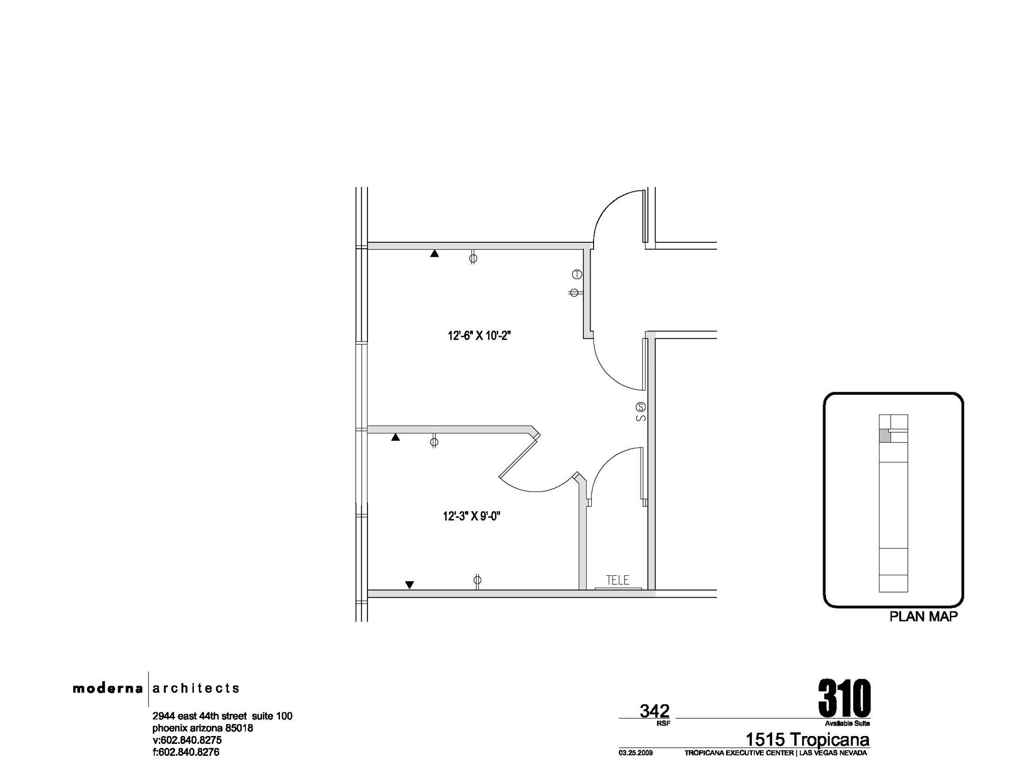 1455-1515 E Tropicana Ave, Las Vegas, NV en alquiler Plano de la planta- Imagen 1 de 4