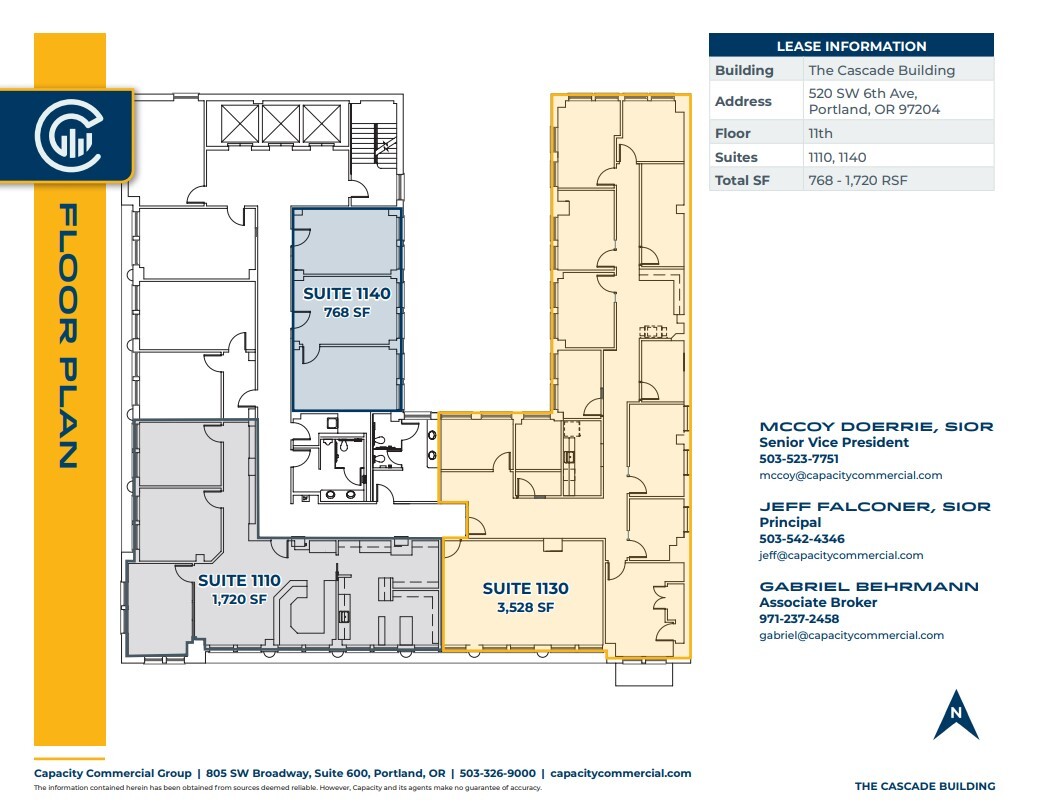 520-538 SW 6th Ave, Portland, OR en alquiler Plano de la planta- Imagen 1 de 1