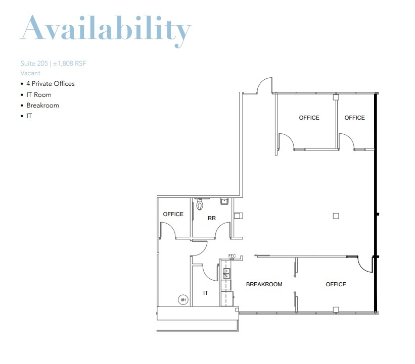 5030 Camino de la Siesta, San Diego, CA en alquiler Plano de la planta- Imagen 1 de 1