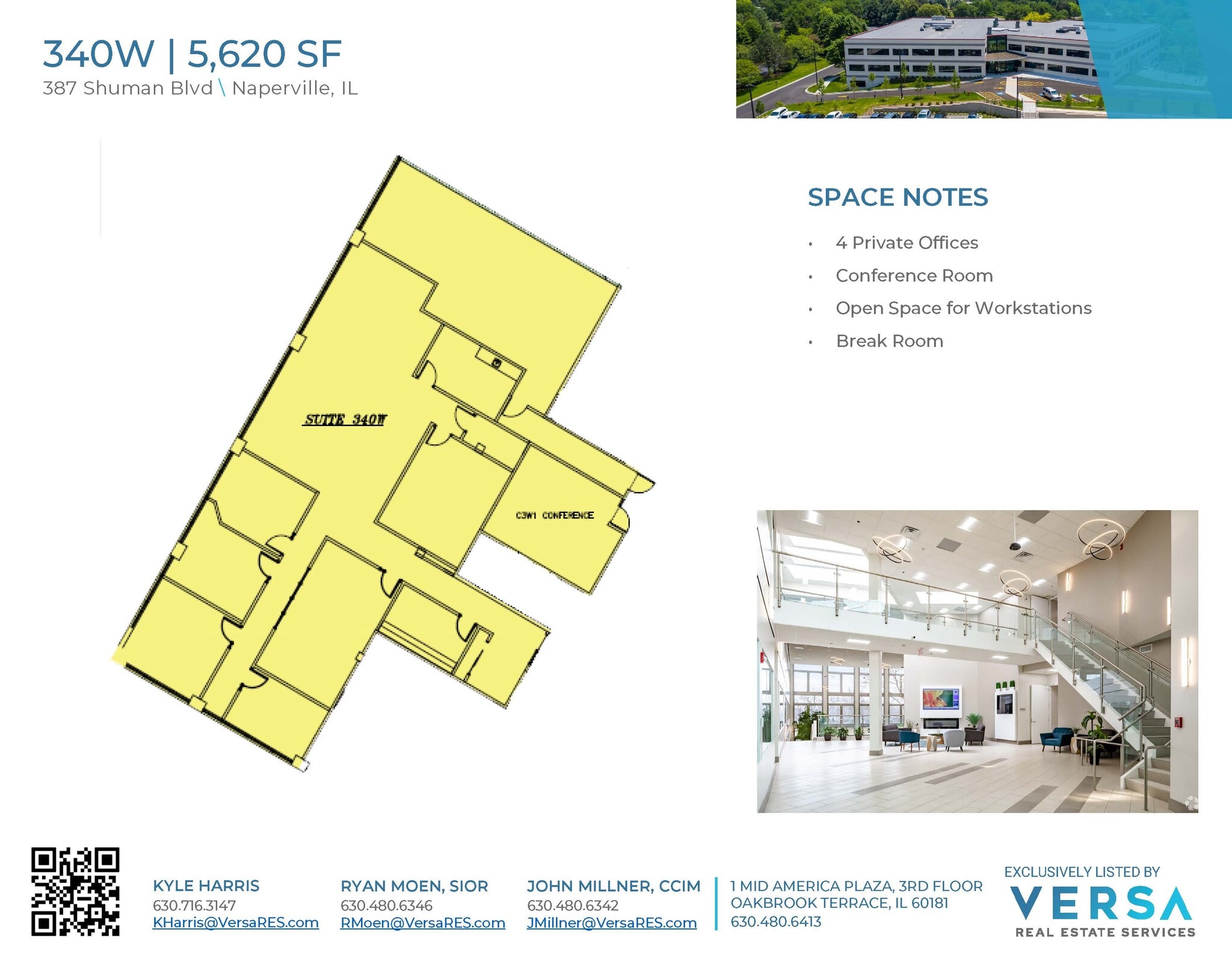 387 Shuman Blvd, Naperville, IL en alquiler Plano de la planta- Imagen 1 de 1