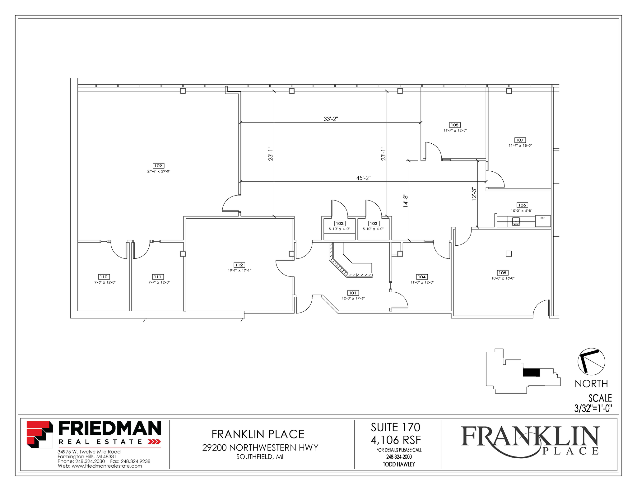 29200 Northwestern Hwy, Southfield, MI en alquiler Plano de la planta- Imagen 1 de 1