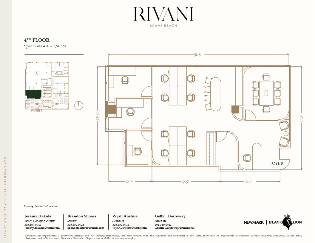 1691 Michigan Ave, Miami Beach, FL en alquiler Plano de la planta- Imagen 1 de 1