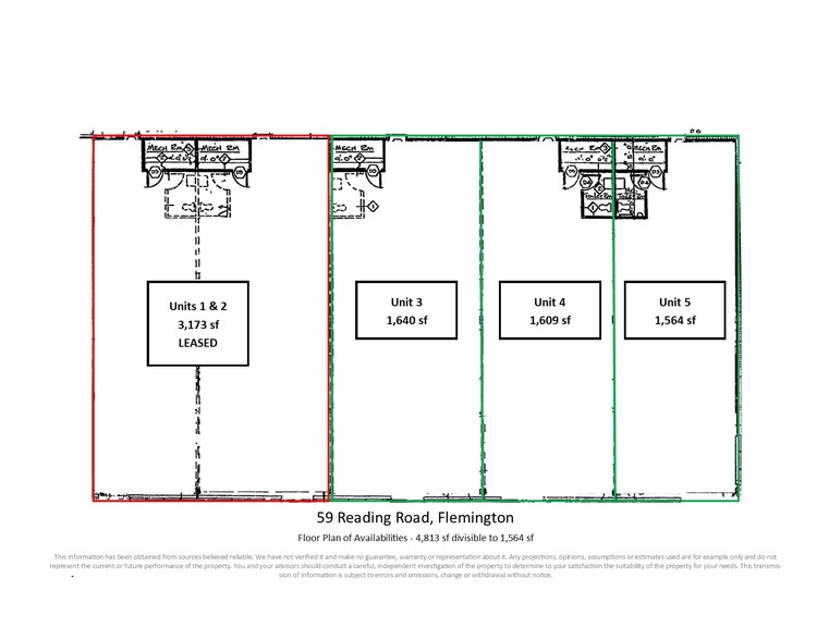 59 Reading Rd, Flemington, NJ en venta - Plano de la planta - Imagen 2 de 2