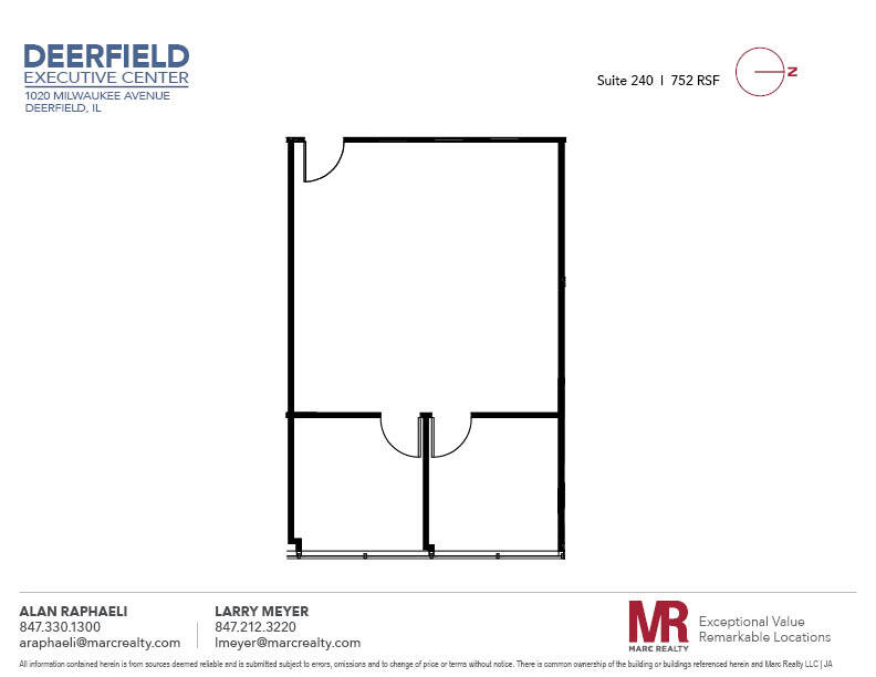 1020 Milwaukee Ave, Deerfield, IL en alquiler Plano de la planta- Imagen 1 de 1