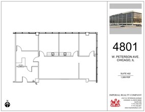 4801 W Peterson Ave, Chicago, IL en alquiler Plano de la planta- Imagen 1 de 5