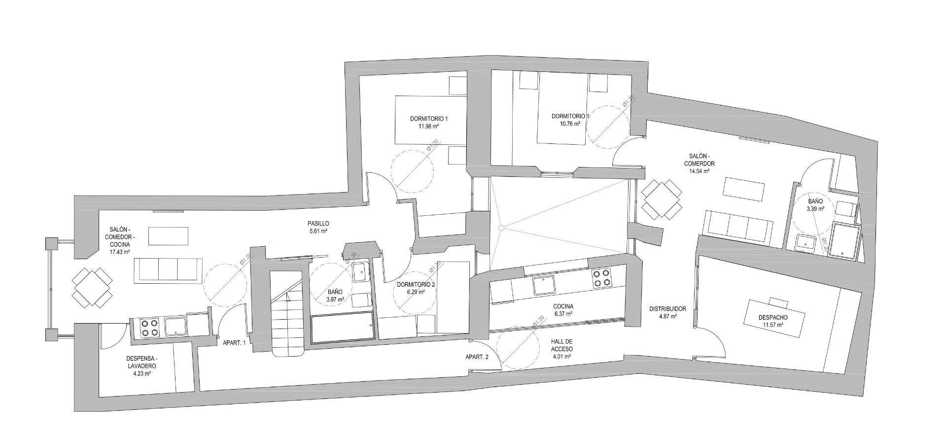 en Cáceres, Cáceres en venta Plano de la planta- Imagen 1 de 4