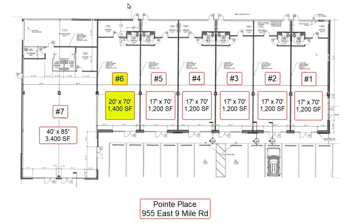 955 E Nine Mile Rd, Pensacola, FL en alquiler Plano de la planta- Imagen 1 de 1