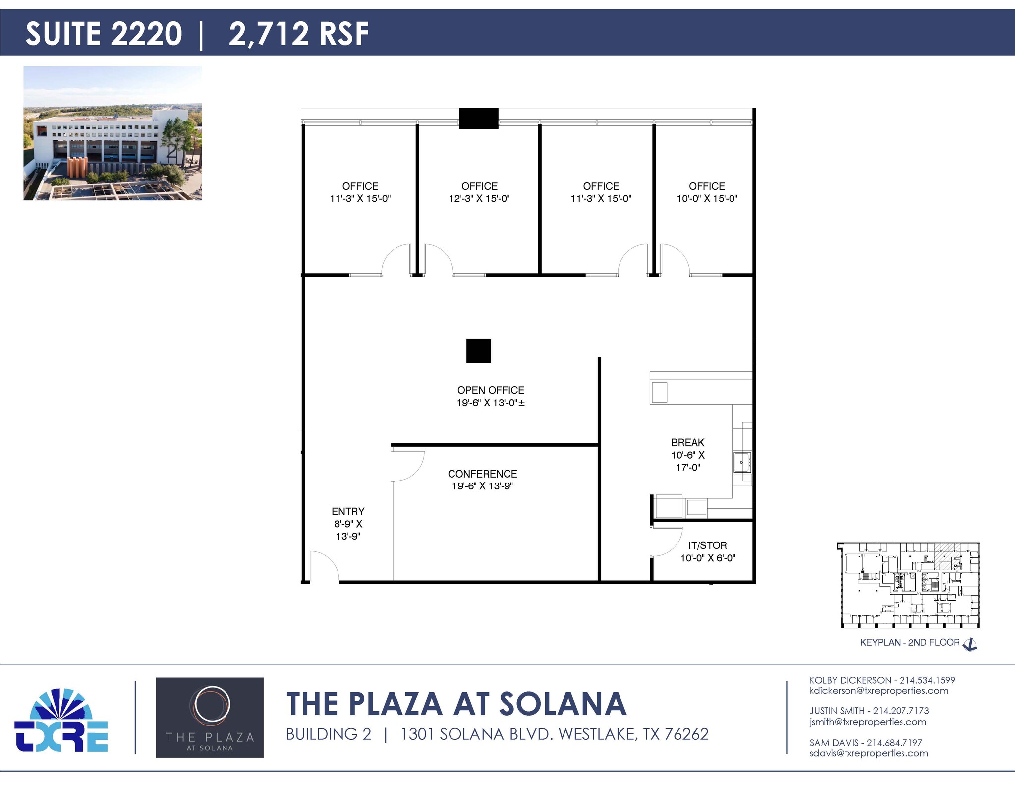 1301 Solana Blvd, Westlake, TX en alquiler Plano de la planta- Imagen 1 de 1