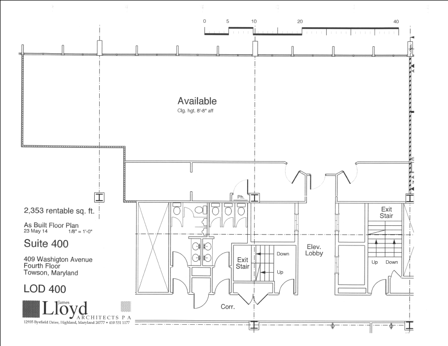 409 Washington Ave, Towson, MD en alquiler Plano de la planta- Imagen 1 de 1