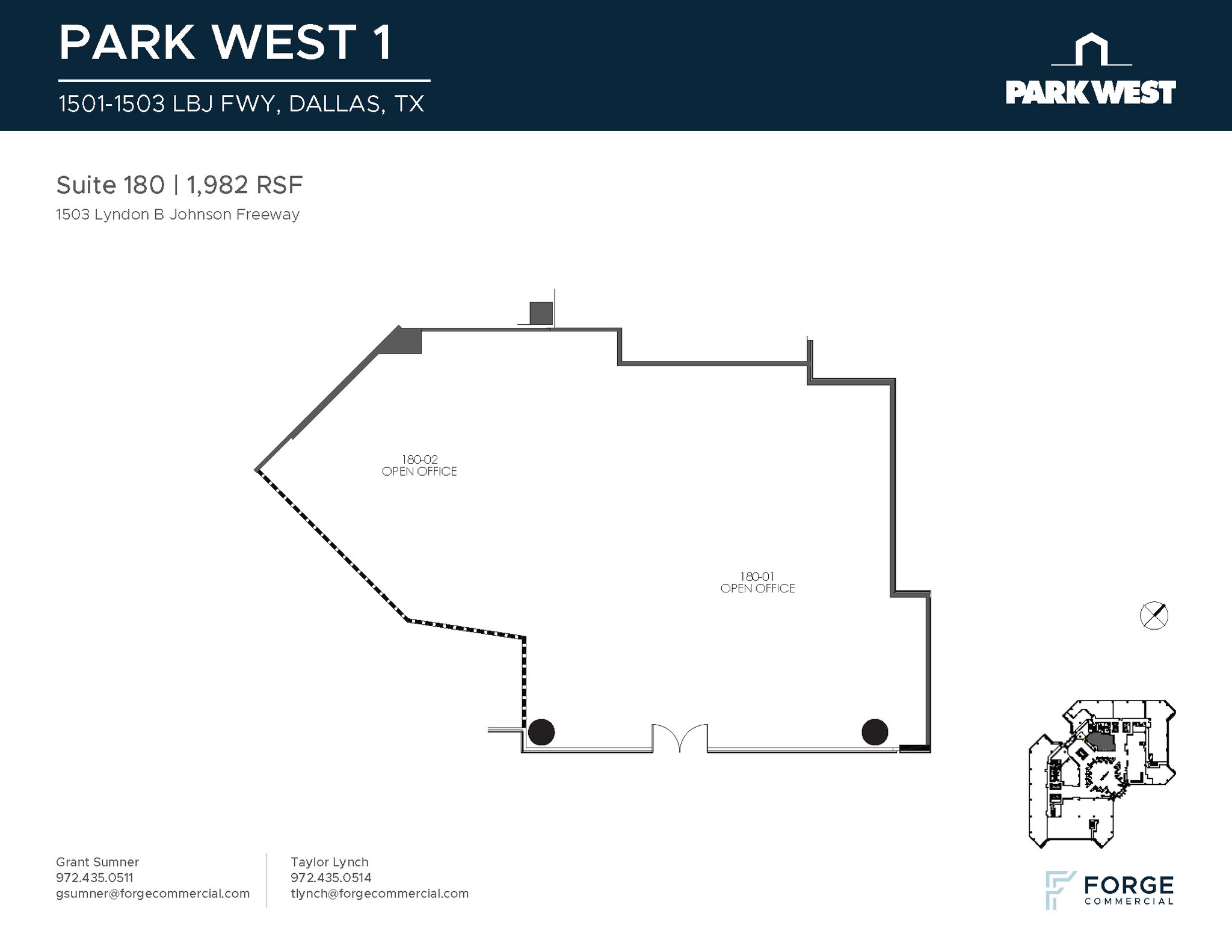 1501-1507 Lyndon B Johnson Fwy, Dallas, TX en alquiler Plano de la planta- Imagen 1 de 1