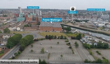 Felaw St, Ipswich, SFK - Aérea vista de mapa