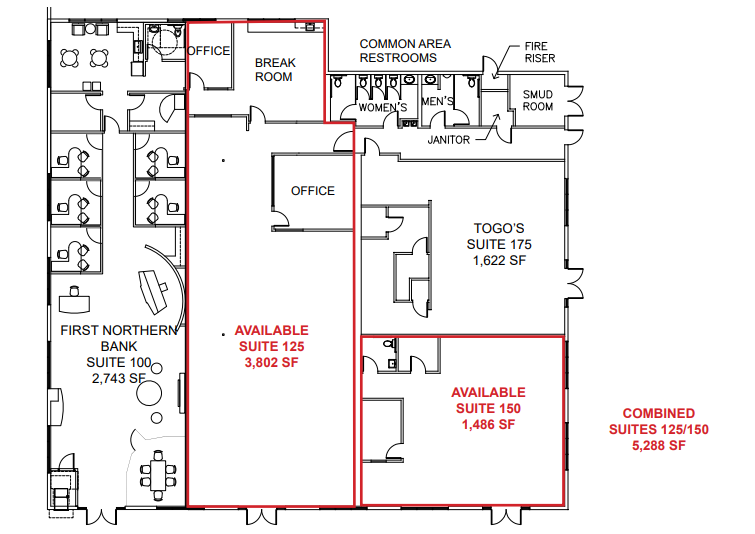 2901 Sunrise Blvd, Rancho Cordova, CA en alquiler Plano de la planta- Imagen 1 de 1