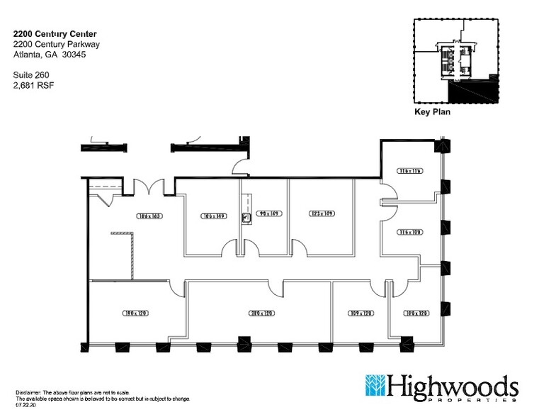 2200 Century Pky NE, Atlanta, GA en alquiler - Plano del sitio - Imagen 2 de 7