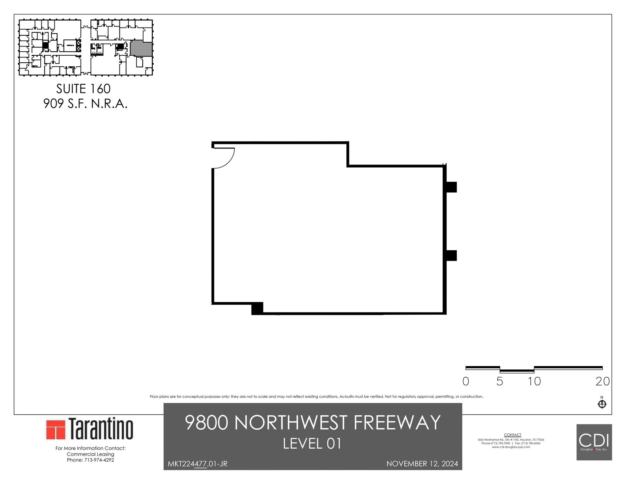 9800 Northwest Fwy, Houston, TX en alquiler Plano del sitio- Imagen 1 de 1