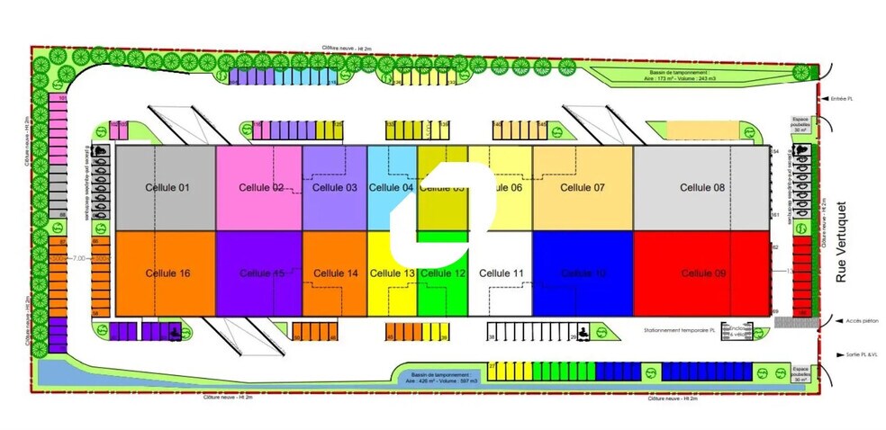 19 Rue Du Vertuquet, Neuville-en-Ferrain en alquiler - Plano del sitio - Imagen 3 de 5
