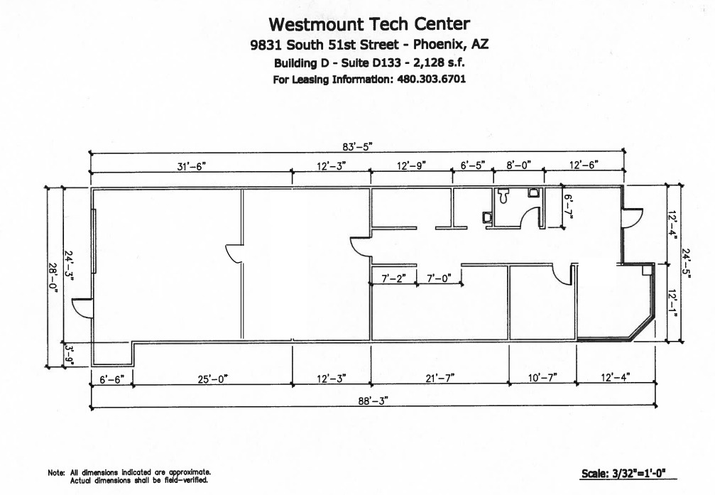 9831 S 51st St, Phoenix, AZ en alquiler Plano de la planta- Imagen 1 de 1