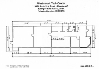 9831 S 51st St, Phoenix, AZ en alquiler Plano de la planta- Imagen 1 de 1