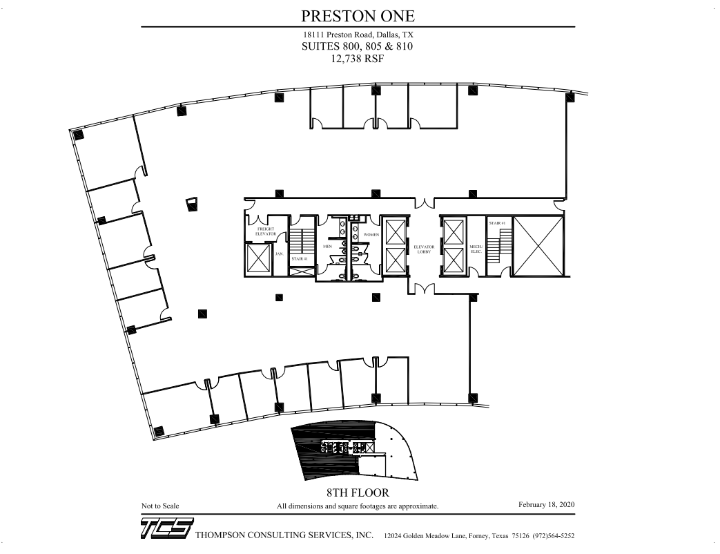 18111 Preston Rd, Dallas, TX en alquiler Plano de la planta- Imagen 1 de 1