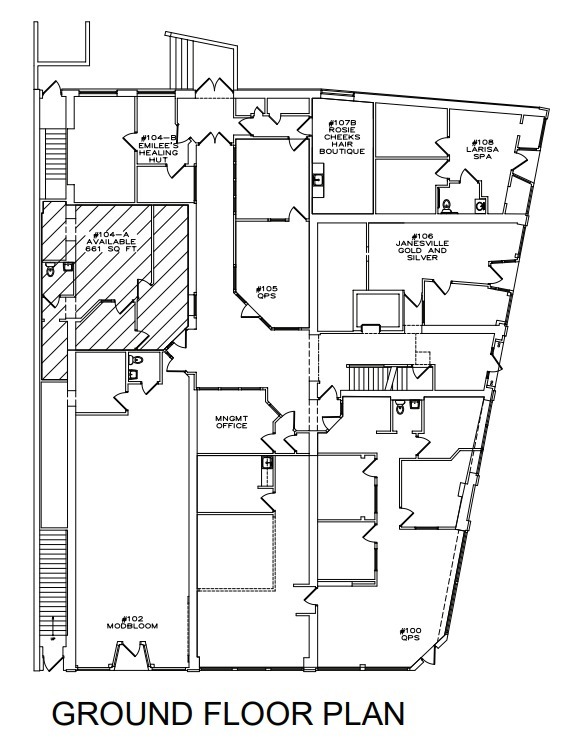 20 E Milwaukee St, Janesville, WI en alquiler Plano de la planta- Imagen 1 de 1