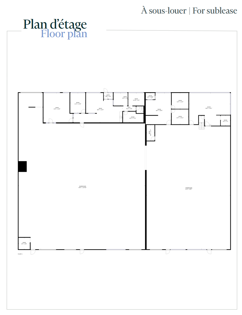 4060-4150 Rue Seré, Saint-Laurent, QC en alquiler Plano de la planta- Imagen 1 de 1