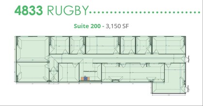 4833 Rugby Ave, Bethesda, MD en alquiler Plano de la planta- Imagen 1 de 1