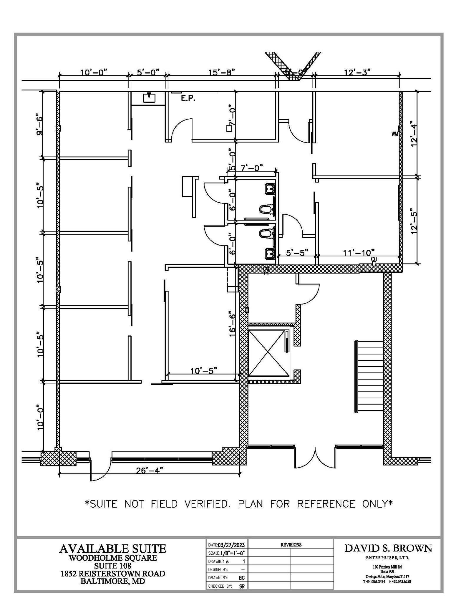 1852-1866 Reisterstown Rd, Pikesville, MD en alquiler Plano de la planta- Imagen 1 de 1