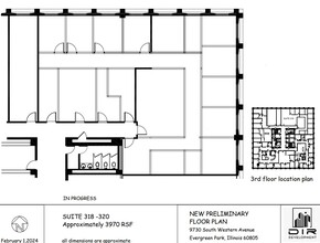 9730 S Western Ave, Evergreen Park, IL en alquiler Plano de la planta- Imagen 1 de 5