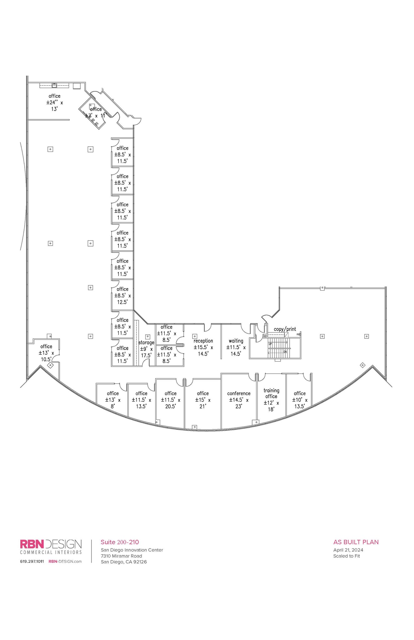 7310 Miramar Rd, San Diego, CA en alquiler Plano de la planta- Imagen 1 de 1