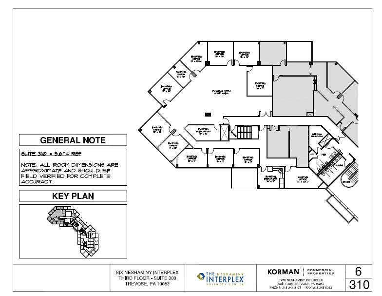 6 Neshaminy Interplex, Trevose, PA en alquiler Plano de la planta- Imagen 1 de 1