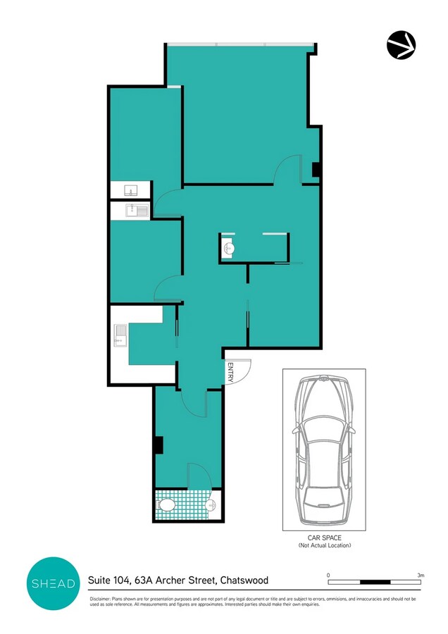 63A Archer St, Chatswood, NSW 2067 - Unidad 104 -  - Plano de la planta - Image 1 of 4