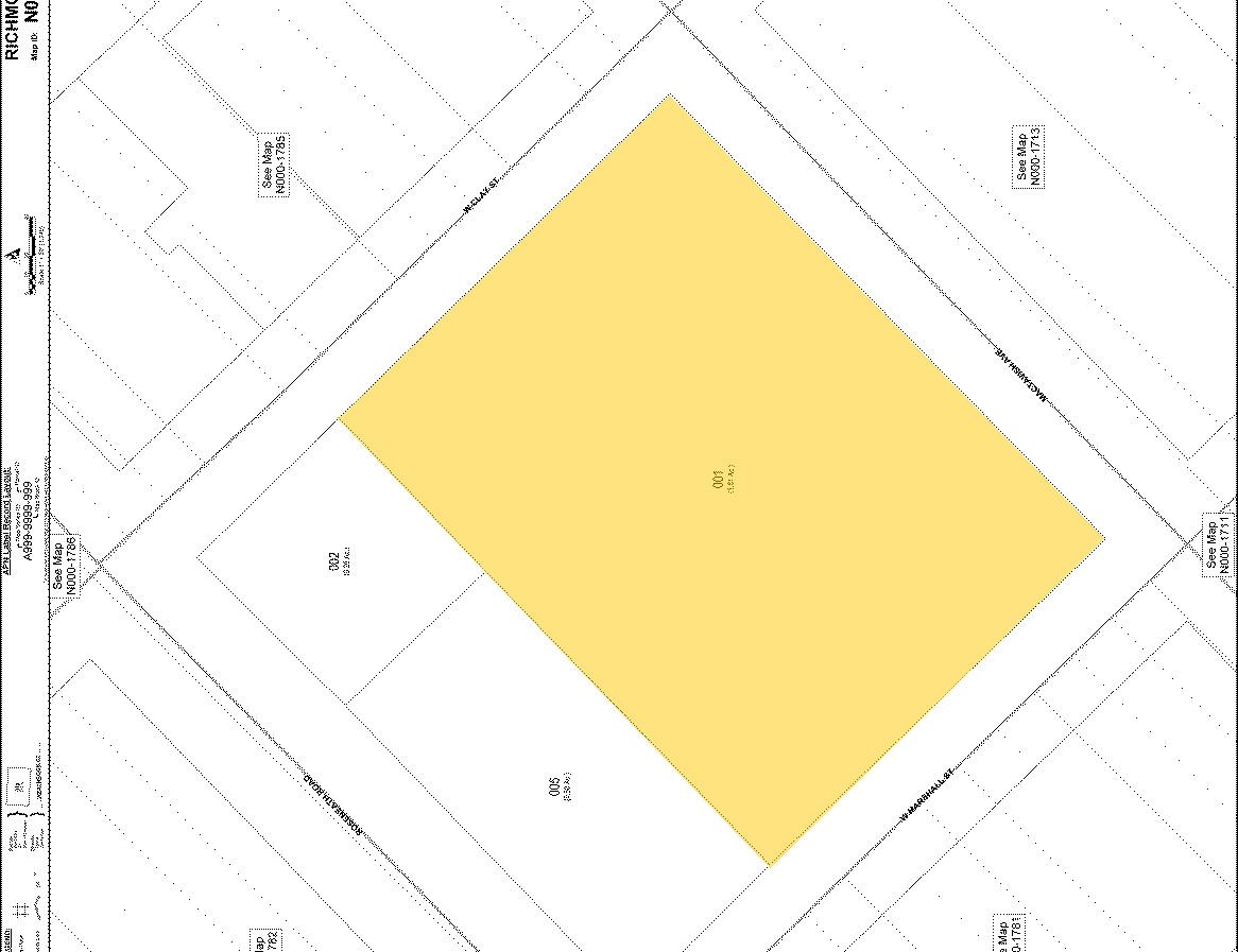 1300 Mactavish Ave, Richmond, VA en alquiler Plano de solar- Imagen 1 de 2