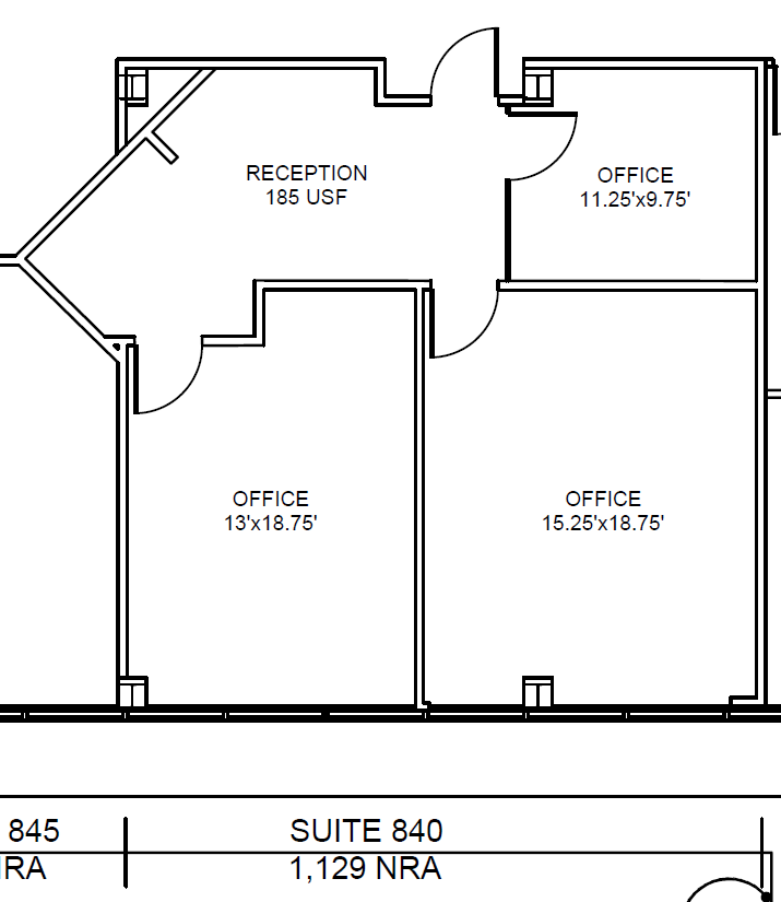 2100 Travis St, Houston, TX en alquiler Plano de la planta- Imagen 1 de 2