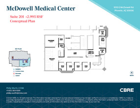 1010 E McDowell Rd, Phoenix, AZ en alquiler Plano de la planta- Imagen 1 de 2