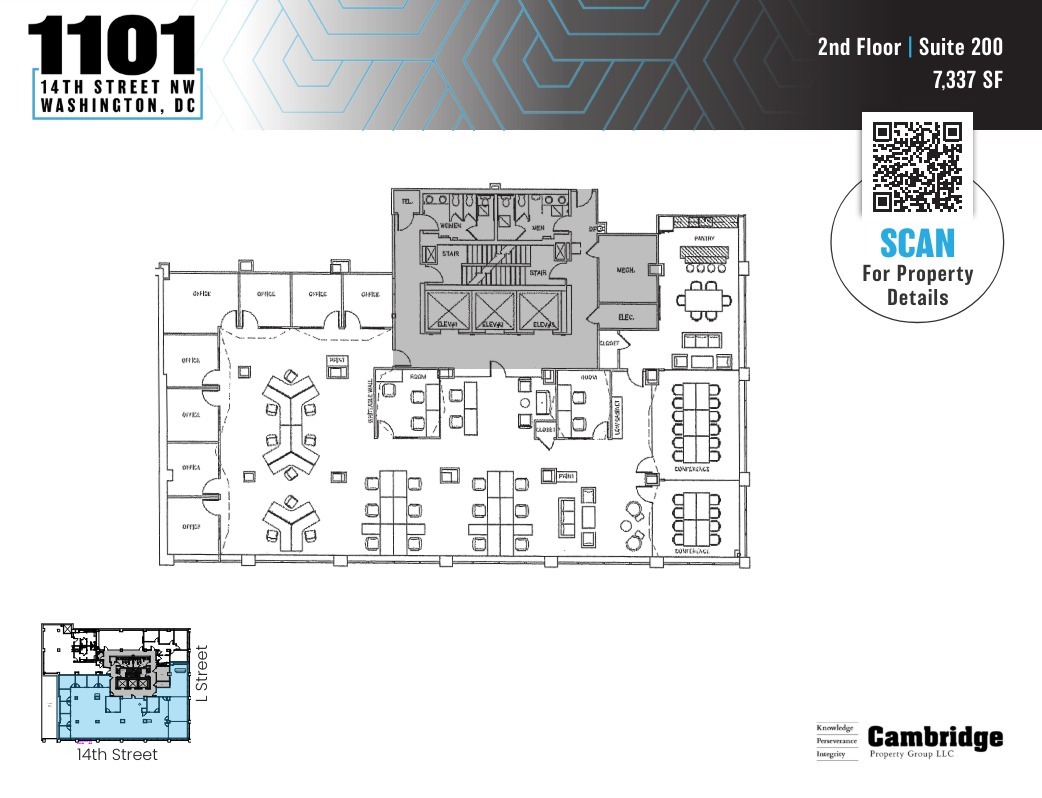 1101 14th St NW, Washington, DC en alquiler Plano de la planta- Imagen 1 de 1