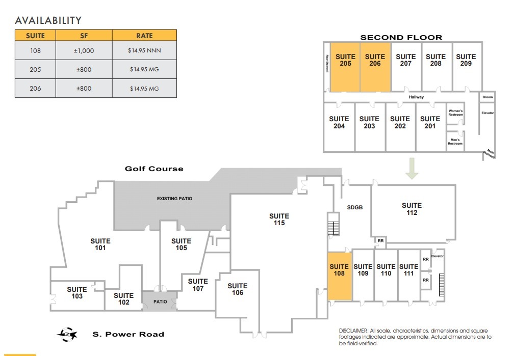 801-835 S Power Rd, Mesa, AZ en alquiler Plano del sitio- Imagen 1 de 1