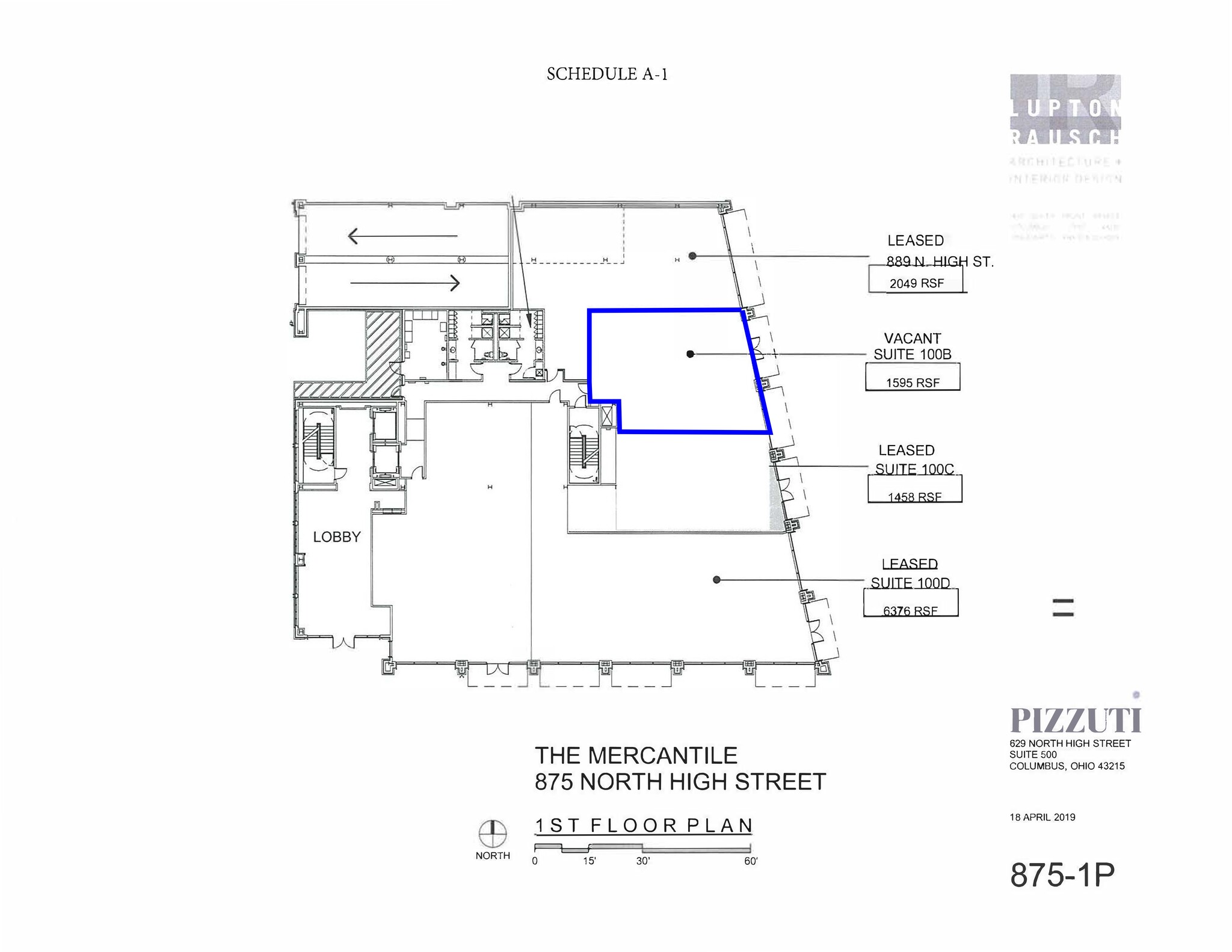 873-875 N High St, Columbus, OH en alquiler Plano del sitio- Imagen 1 de 1