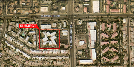 1255 W Baseline Rd, Mesa, AZ - vista aérea  vista de mapa