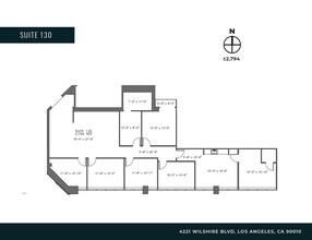 4221 Wilshire Blvd, Los Angeles, CA en alquiler Plano de la planta- Imagen 1 de 7