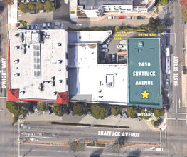 2450 Shattuck Ave, Berkeley, CA - VISTA AÉREA  vista de mapa