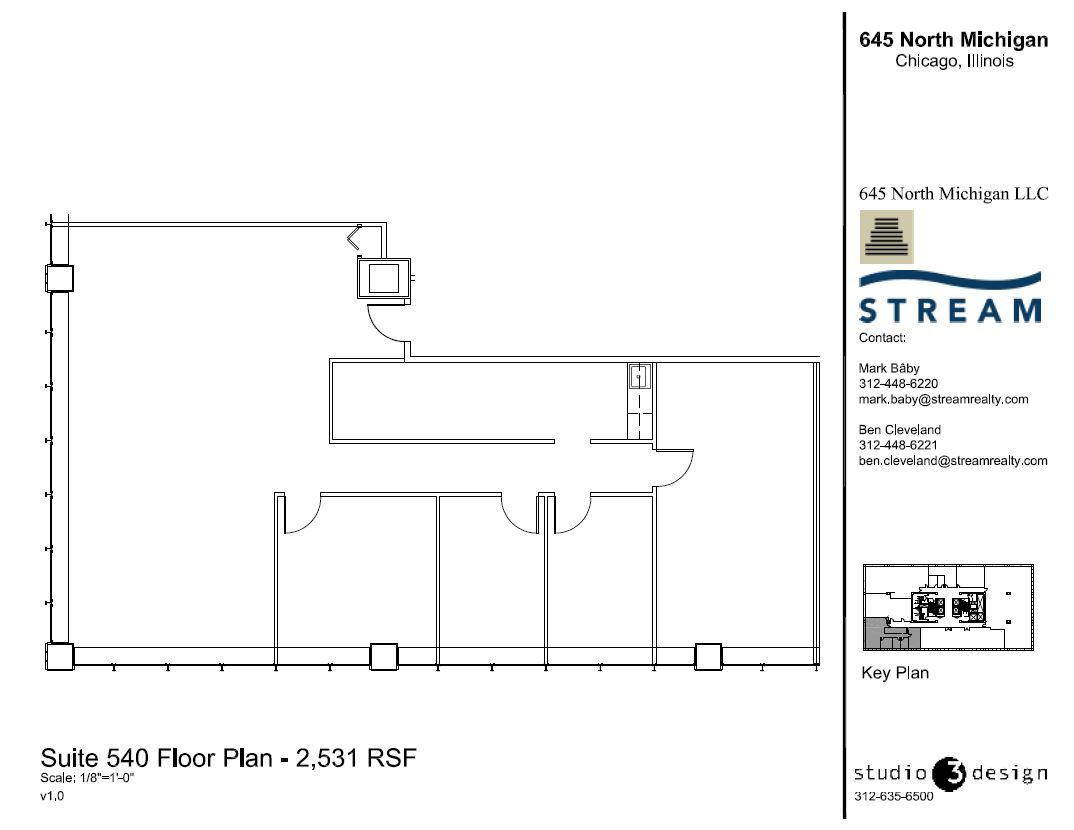 645 N Michigan Ave, Chicago, IL en alquiler Plano de la planta- Imagen 1 de 1