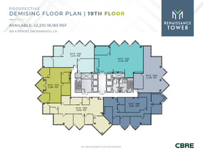 801 K St, Sacramento, CA en alquiler Plano de la planta- Imagen 2 de 2