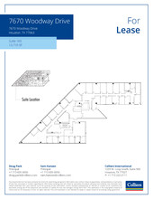 7670 Woodway Dr, Houston, TX en alquiler Plano de la planta- Imagen 1 de 1