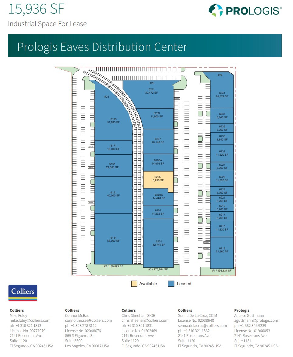 6141-6195 Randolph St, Commerce, CA en alquiler Plano de la planta- Imagen 1 de 1